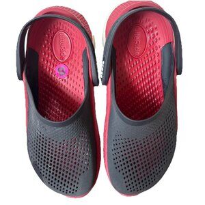 Crocs Unisex  LiteRide 360 Clogs Slip On Comfortable W8 Mn6 Red & Blue *READ*